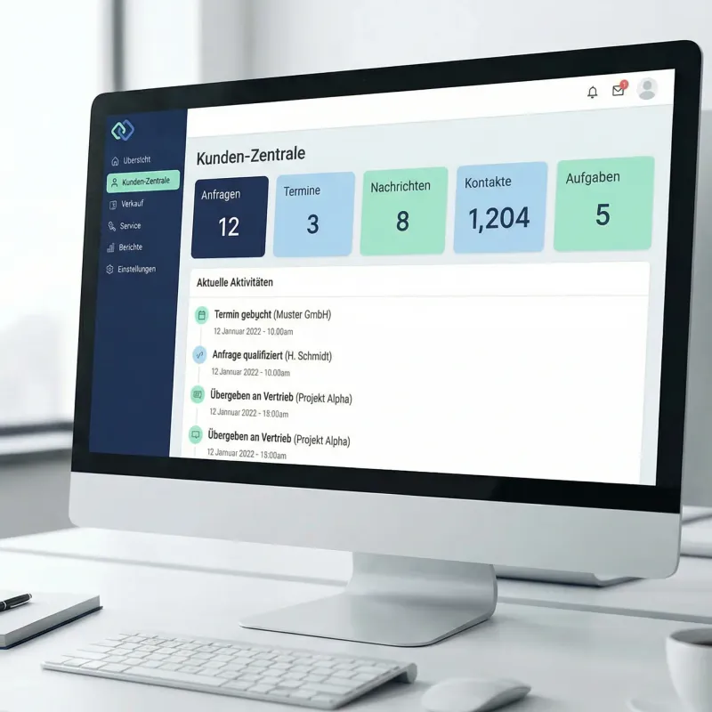 Zentrales Dashboard für Datenvisualisierung