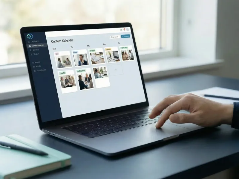 Social Media Content Creation Arbeitsplatz