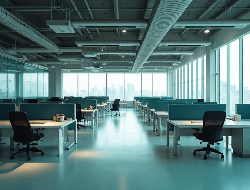 Leere Arbeitsplätze im Büro